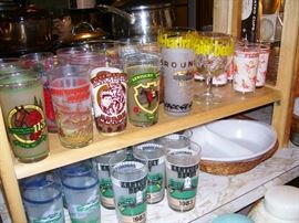 Kentucky Derby glasses - a couple of Ponchartrain Beach glasses