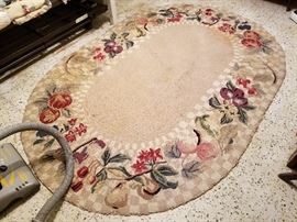 Vintage hooked rug