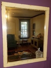 Painted vintage mirror
