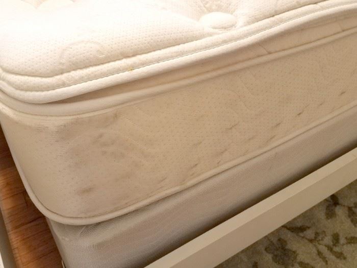 Queen pillowtop mattress set