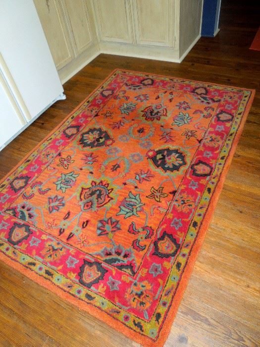 Rectangular decorator rug