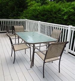 Patio table and chair set