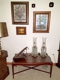 Vintage coffee table and matching end tables