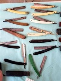 Vintage barber knives/razors
