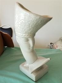 Haeger pottery head vase