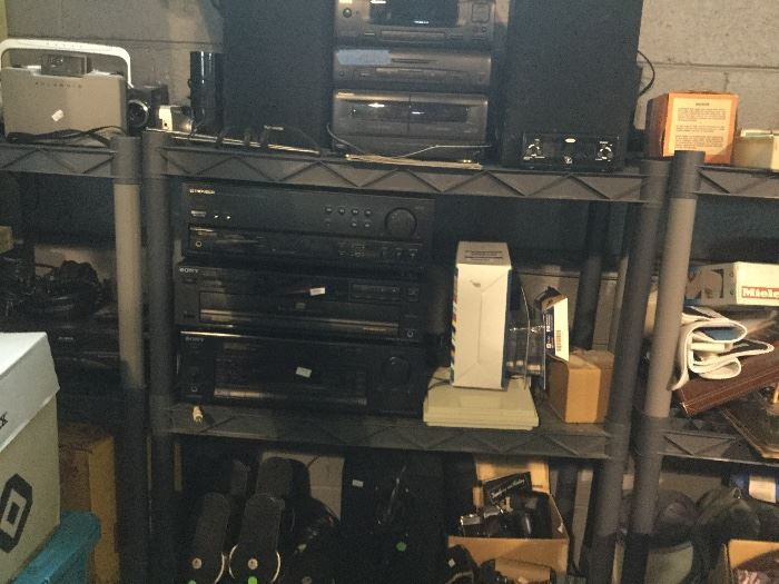 Electronics, Speakers, VHS, DVDs, Xbox, Gaming systems