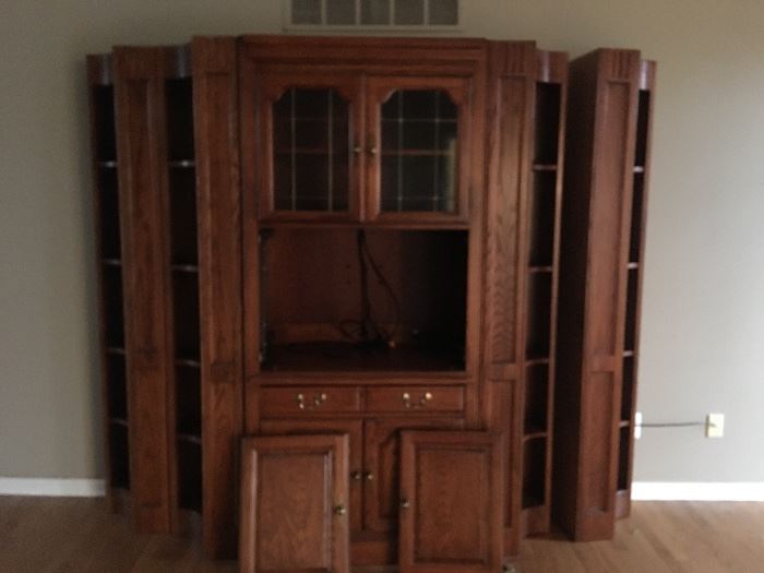 solid oak wall cabinet 