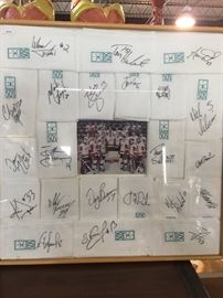 Redwings Autographed framed photo