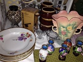 Hull Vase, Cloisonne 