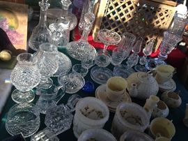 Waterford, Baccarat, Belleek