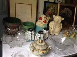 Cookie Jars, Pots, Decorative Items