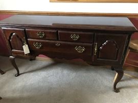 Solid wood sideboard
