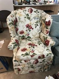 Ethan Allan wing back chair