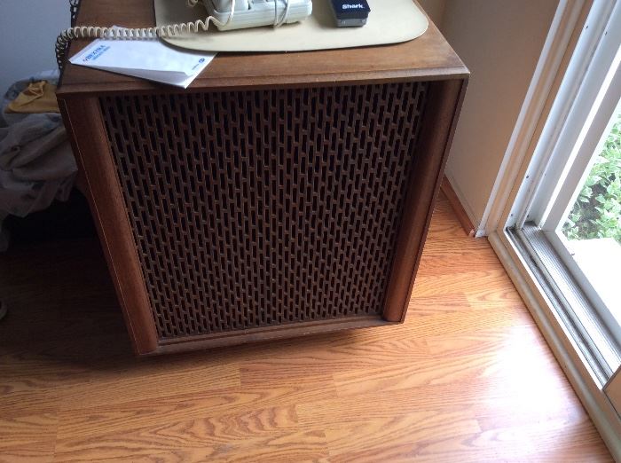One of a pair of vintage speakers