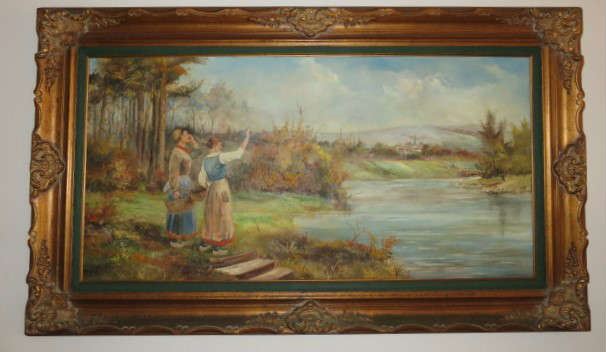 Framed Oil Painting Signed H. Sirotzki