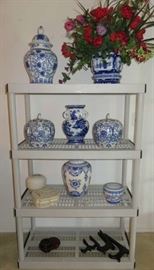 Blue/White Pottery Vases, Ginger Jars