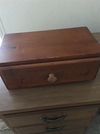 Hand made wooden storage box