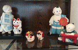 Hakata Unglazed Porcelain Figures