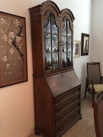 Vintage Secretary w/Hutch "Jasper Cabinet 34.5"w X 41"h X 15"d