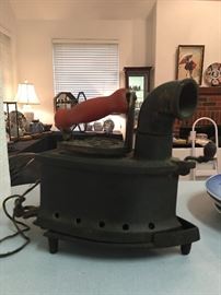 Antique Japanese Charcoal Iron Meiji Collection