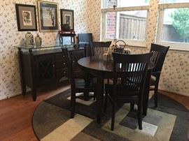 "Canadel" Table w/4-Chairs (has two 18" Leaves),  