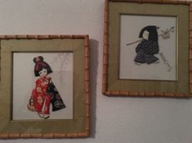Asian 3-D Framed Art