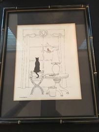 Signed Colored Etching                                                                      by German Artist Horst Rosemann