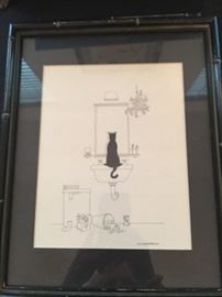 Signed Colored Etching                                                                      by German Artist Horst Rosemann