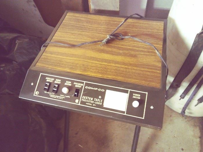 Vintage Compco Photographic Custom Table for Projector - Audio Model 871