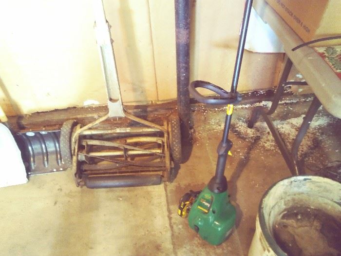 Vintage - Rotary Mower / Feather-lite Weed Eater - gas powered