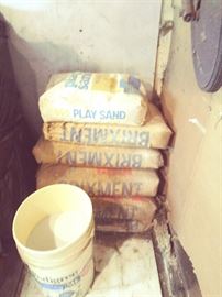 5-bags of BRIXMENT & 1-bag of PLAY SAND