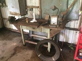 Primitive worktable