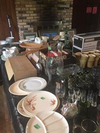 Miscellaneous glassware make a pile make an offer