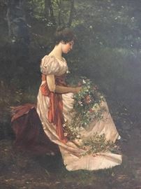 Francois Alfred Delobbe (1835-1915), Paris. Studied at l'Ecole des Beaux-Arts under Bouguereau and Thomas Couture.