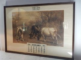 PEVELY DAIRY ADVERTISING CALENDAR 1911