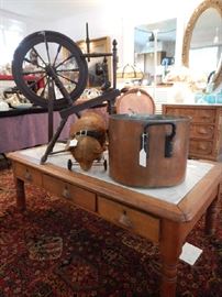 MARBLE TOP COFFEE TABLE