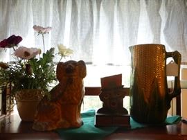 MAJOLICA CORN PITCHER