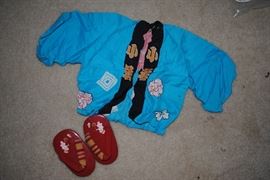 Vintage toddler kimono and slides - wonderful find!