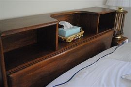 Shelf style headboard - beautiful solid wood