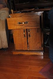 wood side table/cabinet