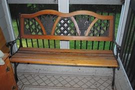 outdoor bench