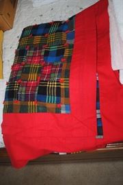 flannel patchwork quilt - twin?