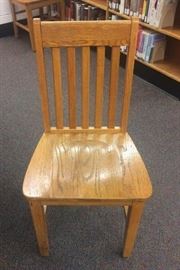 straight back wooden