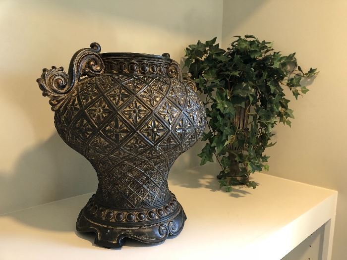 Large metal urn
