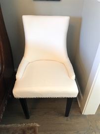 White occasional chair