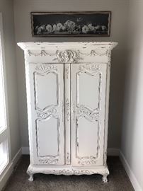 White painted cupboard