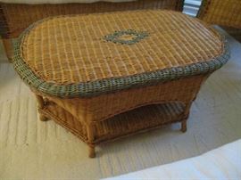 WICKER COFFEE TABLE