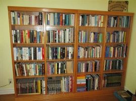 BOOKS, 2 BOOKCASES