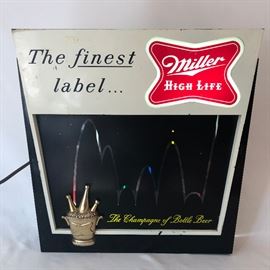  Vintage Miller Finest Label Bar Light      http://www.ctonlineauctions.com/detail.asp?id=725434