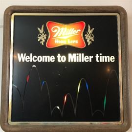  Welcome to Miller Time Lighted Sign  http://www.ctonlineauctions.com/detail.asp?id=725865